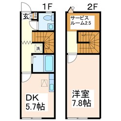 ケインズ・マツバセの物件間取画像